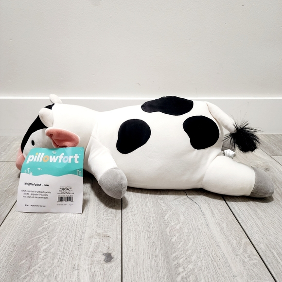 Cow Weighted Plush Throw Pillow - Pillowfort - Picture 5 of 6